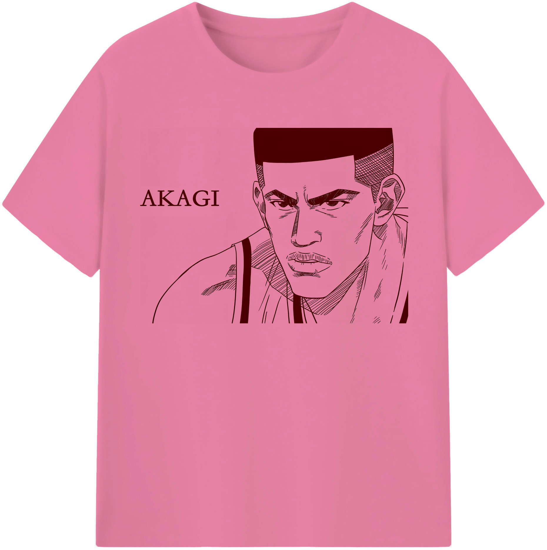 SLAM DUNK／スラムダンク 綿100％半袖Tシャツ（フロントプリント）